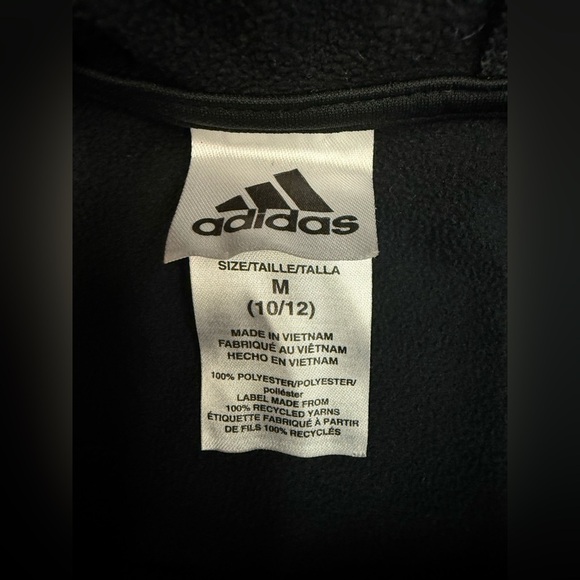 adidas Black Hoodie with Multicolor Logo - Picture 4 of 5